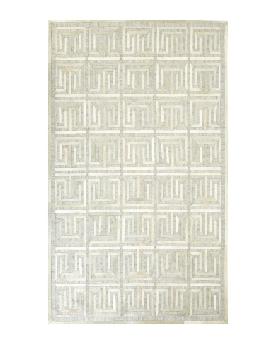 Sterling Greek-Key Rug, 5' x 8'