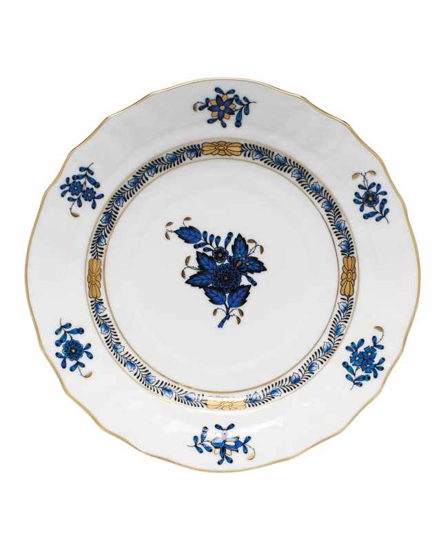 Chinese Bouquet Black Sapphire Bread & Butter Plate