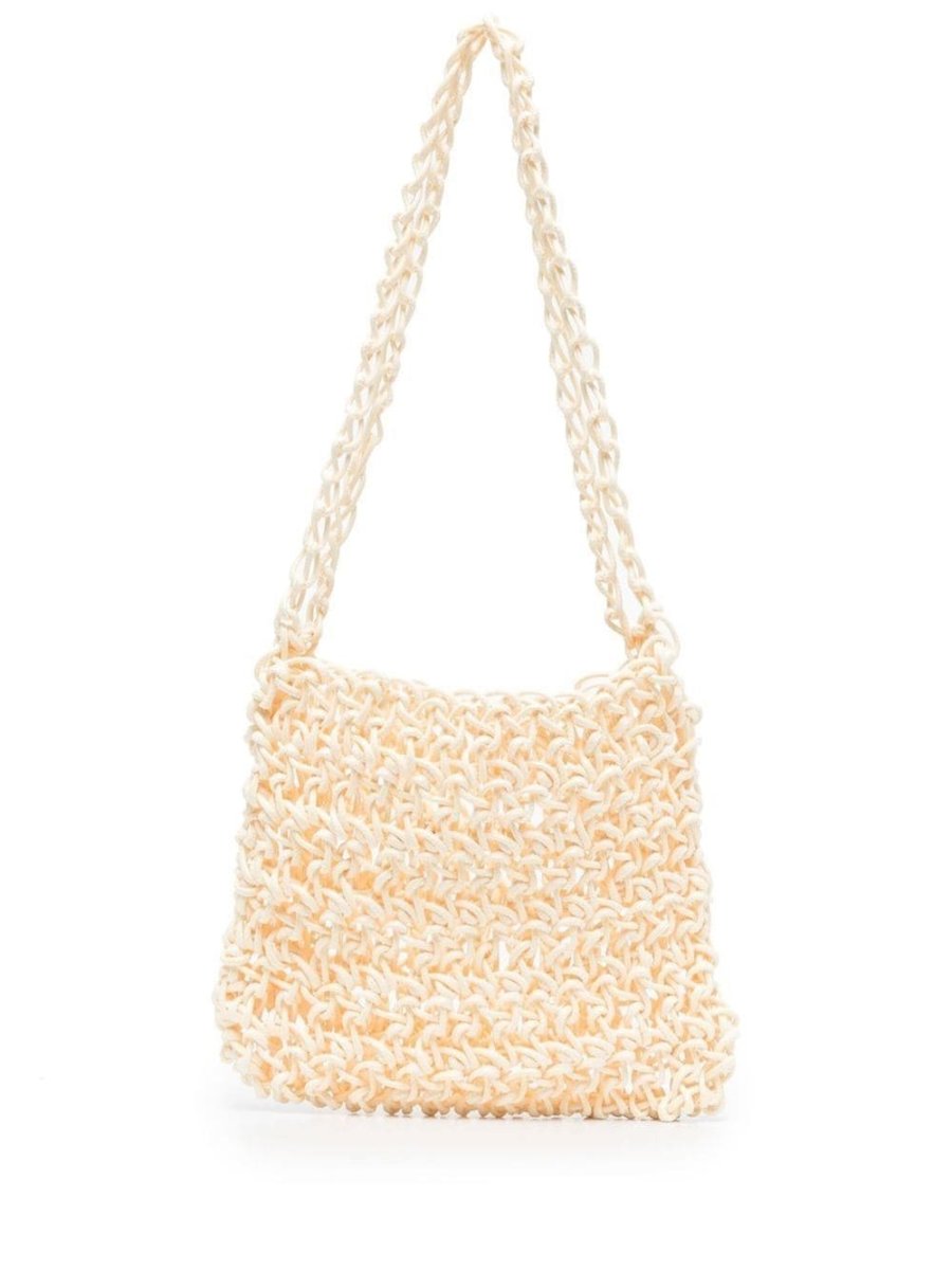 knitted tote bag