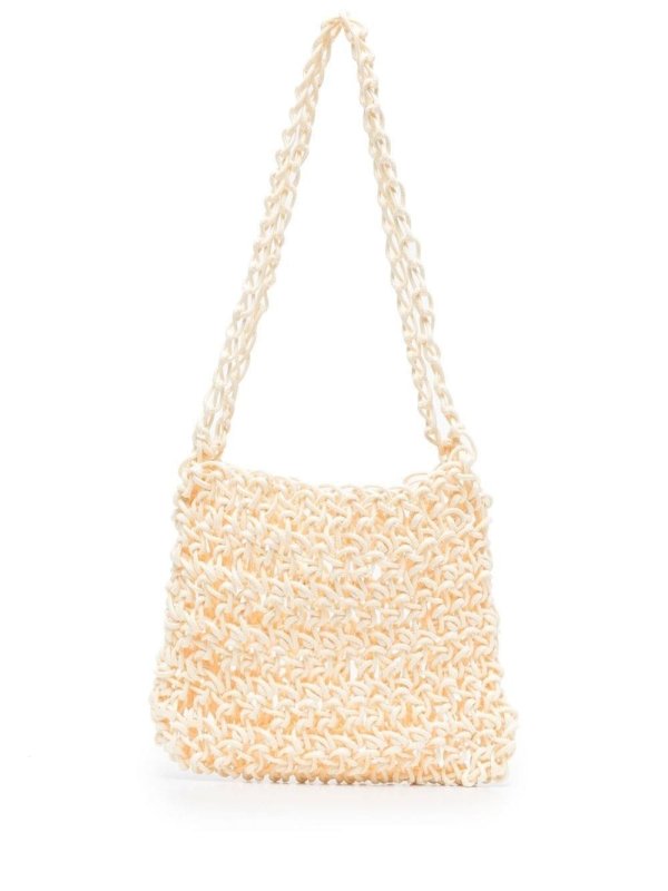 knitted tote bag