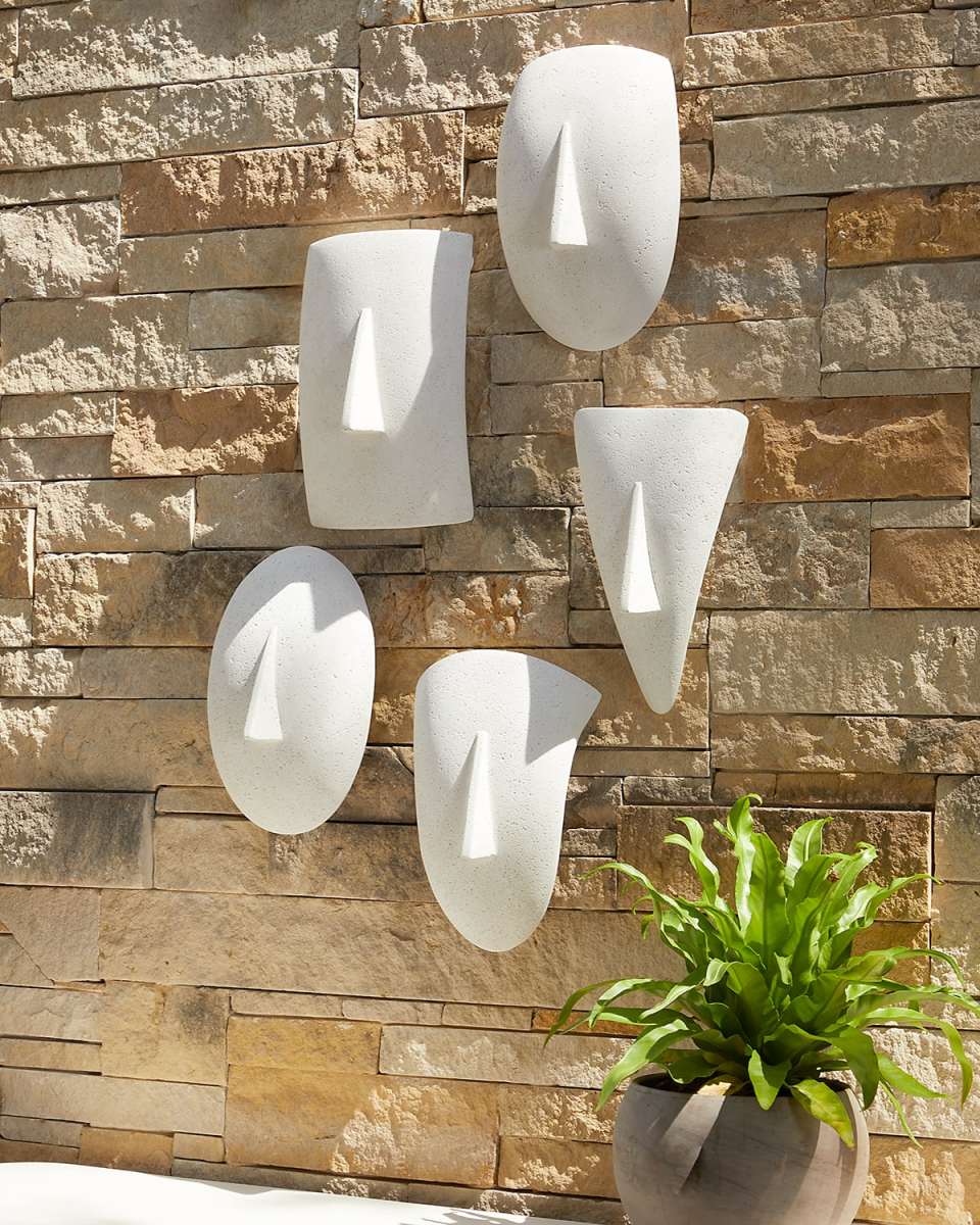 Geometric Cycladic Wall Art, Set of 5
