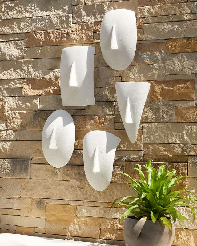 Geometric Cycladic Wall Art, Set of 5