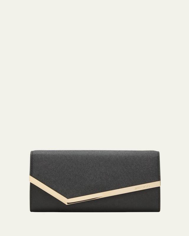 Emmie Flap Faux Leather Clutch Bag