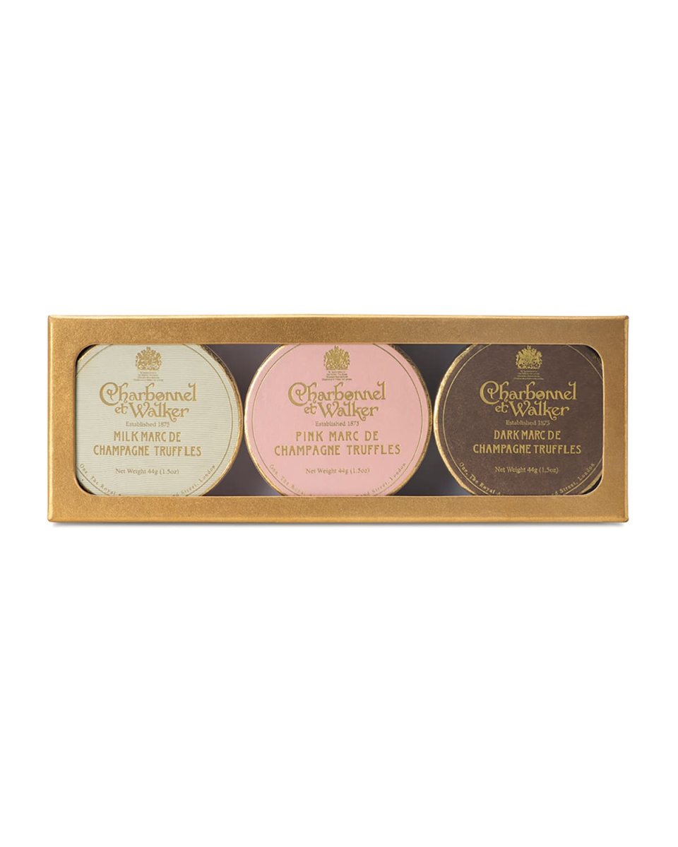 Marc de Champagne Small Trio Truffle Set