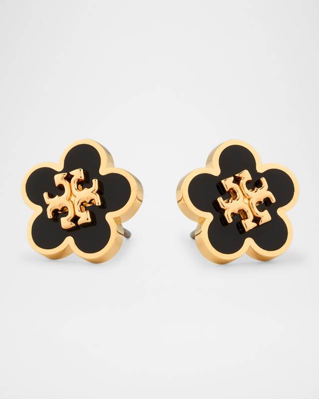 Kira Enamel Flower Stud Earrings