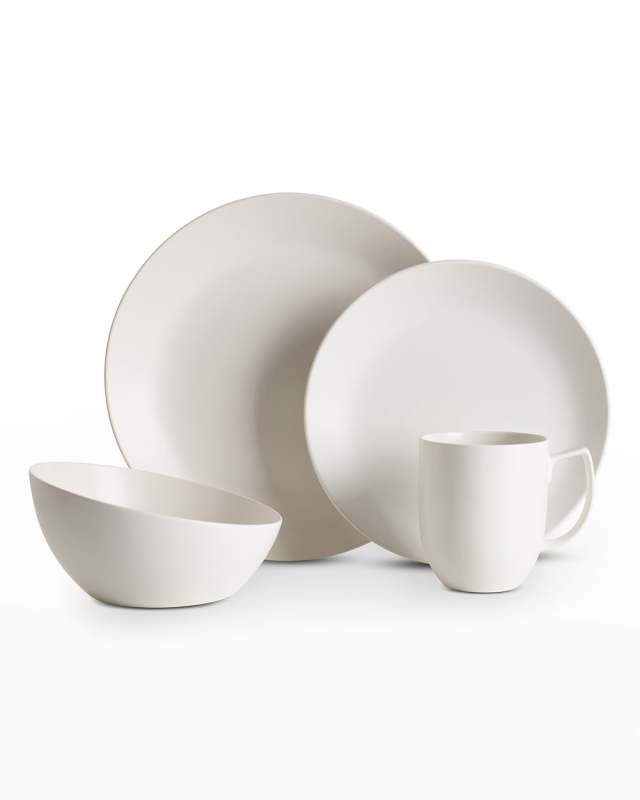 4-Piece Place Setting, Starry White