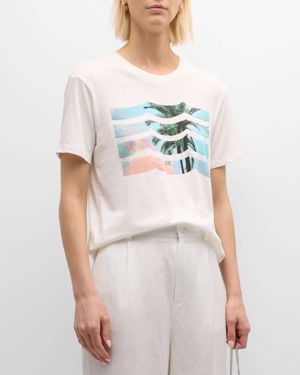 Paradise Waves Crewneck T-Shirt