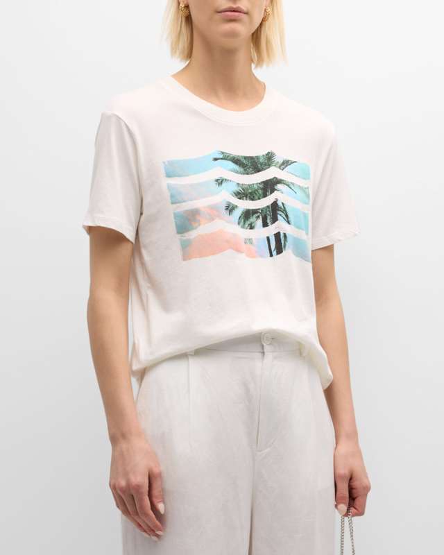 Paradise Waves Crewneck T-Shirt