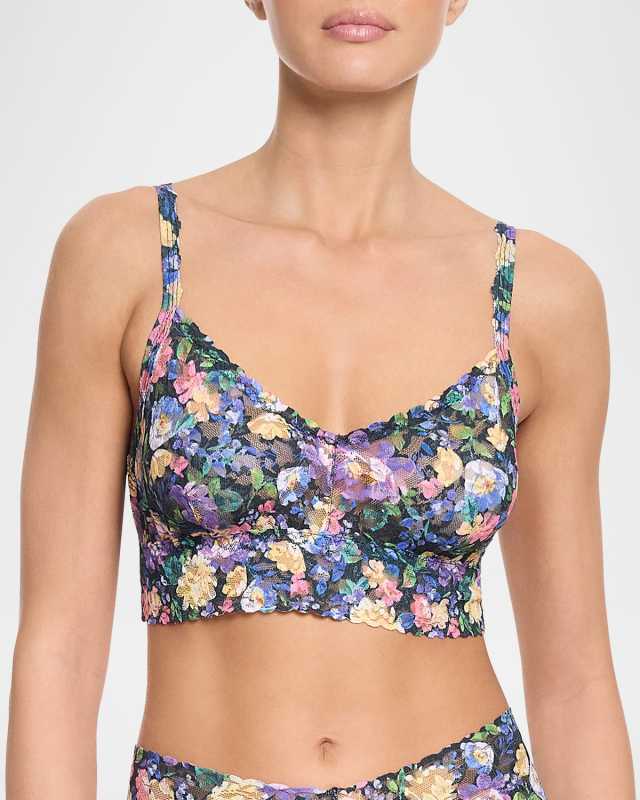 Printed Lace Retro Bralette