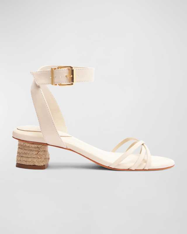 Alexandra Leather Ankle-Strap Sandals
