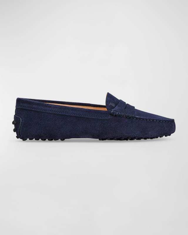 Gommini Suede Driver Penny Loafers