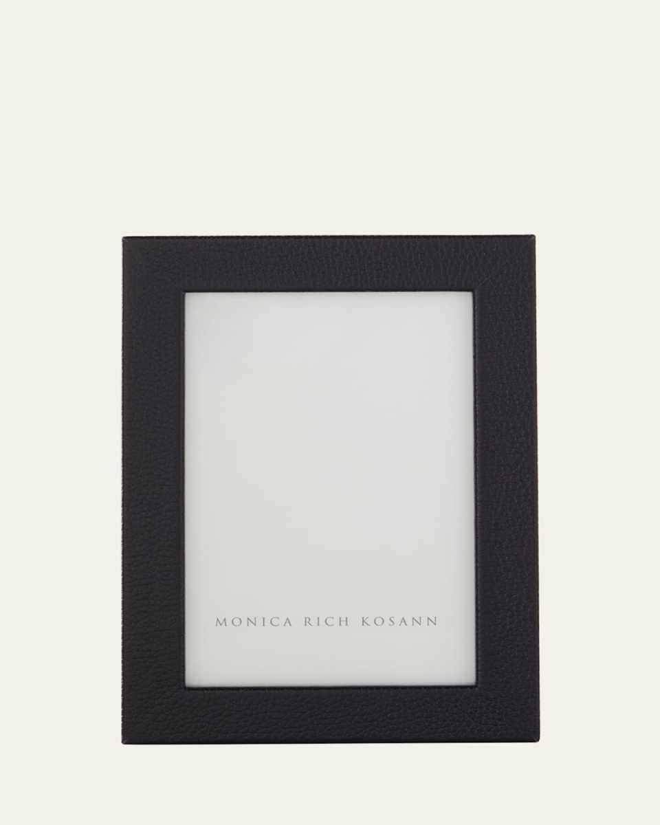 Pebbled Leather Photo Frame, 4" x 6"