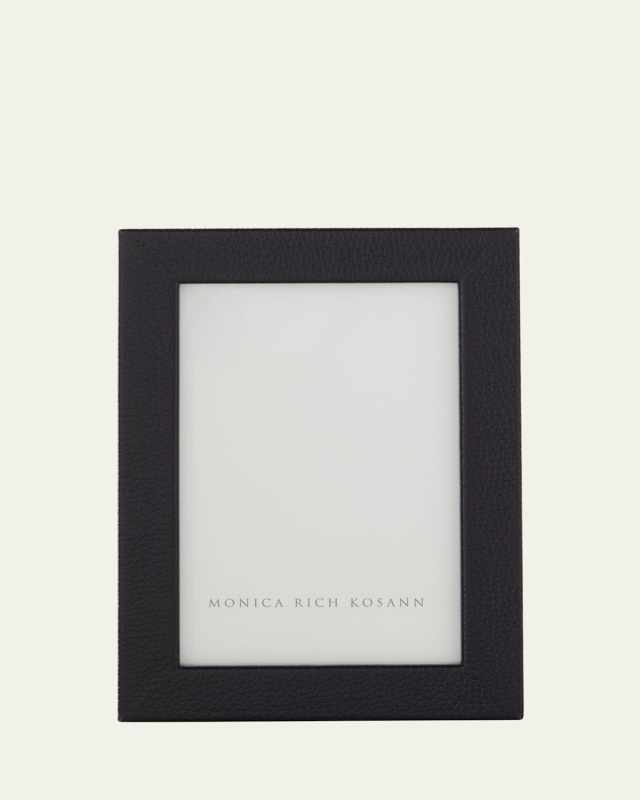 Pebbled Leather Photo Frame, 4" x 6"