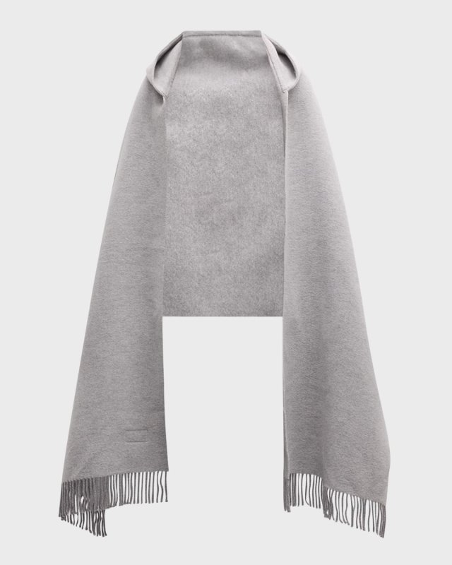 Cashmere Scarf With Hood