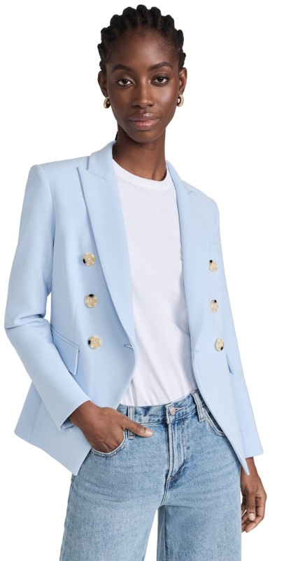 Veronica Beard Miller Dickey Jacket Ice Blue