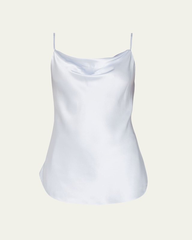 Marta Cowl-Neck Silk Camisole