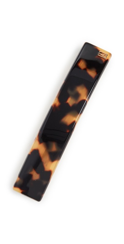 Alexandre de Paris Thin Hair Clip Tokyo Tortois