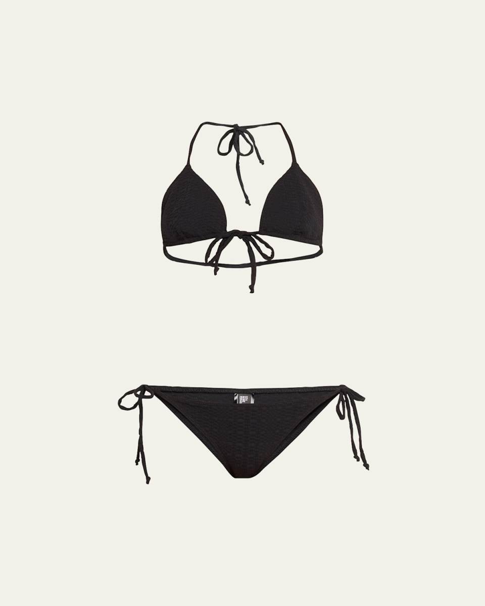 Retro Padded Triangle Two-Piece Swimsuit
