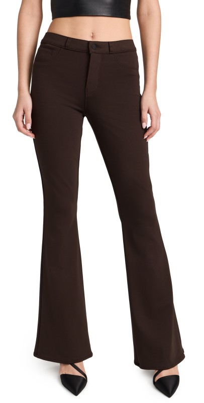 L'AGENCE Marty High Rise Flare Pants Dark Chocolate