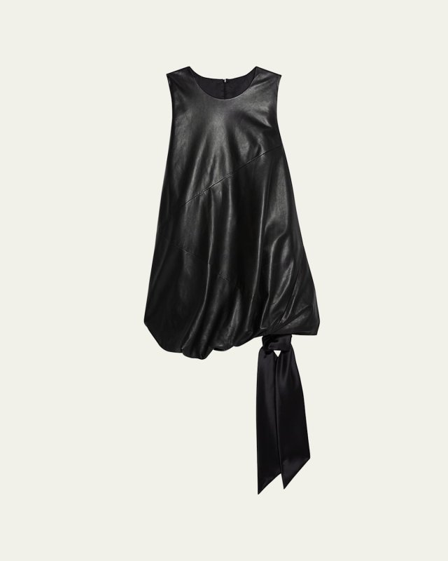 Leather Bubble Dress