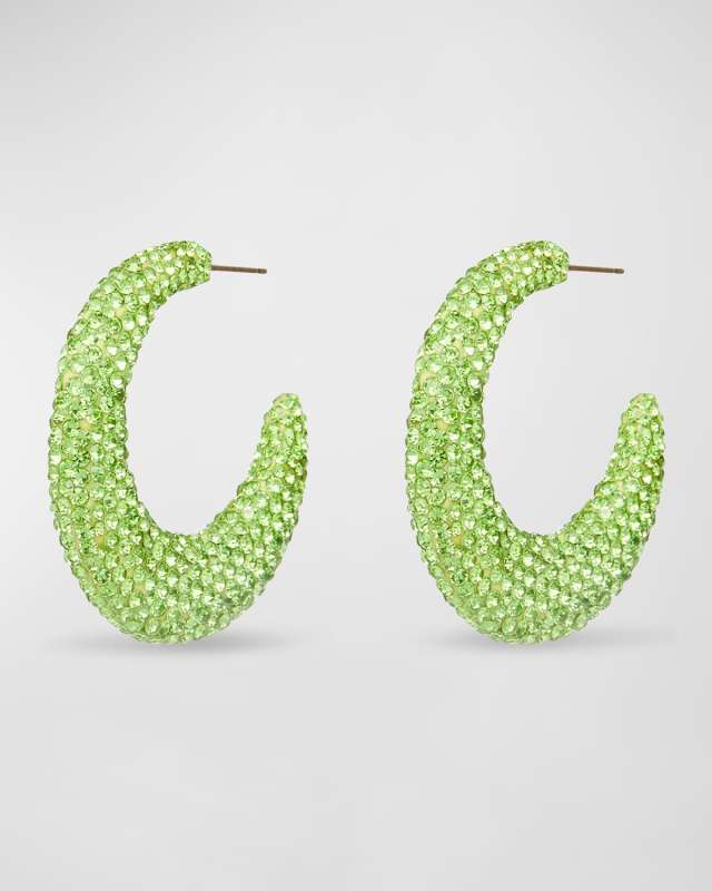Archer Pave Hoop Earrings