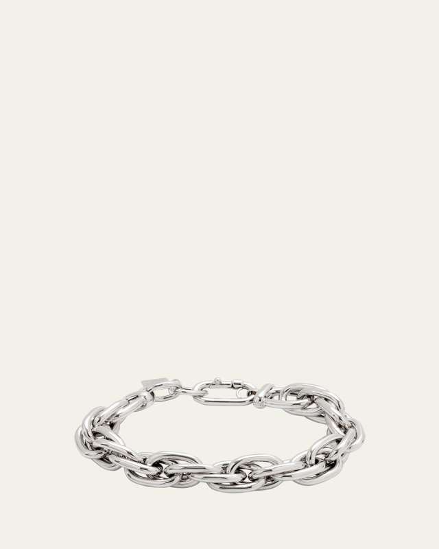 14k White Gold Small Multilink Chain Bracelet