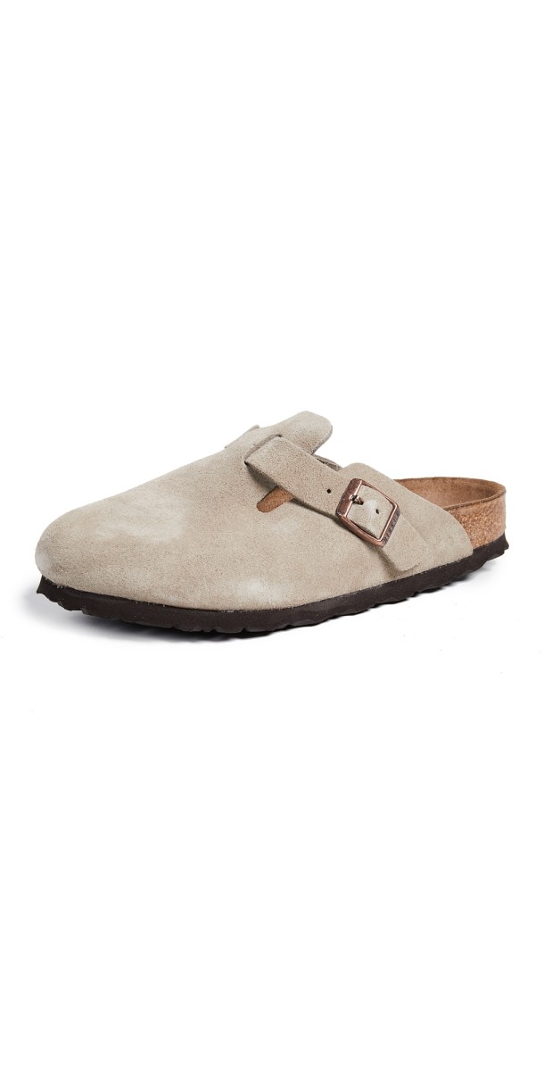 Birkenstock Boston Soft Footbed Clogs Taupe