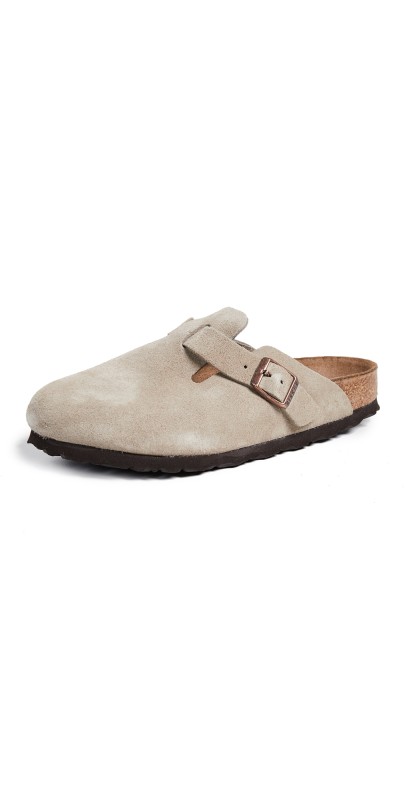 Birkenstock Boston Soft Footbed Clogs Taupe