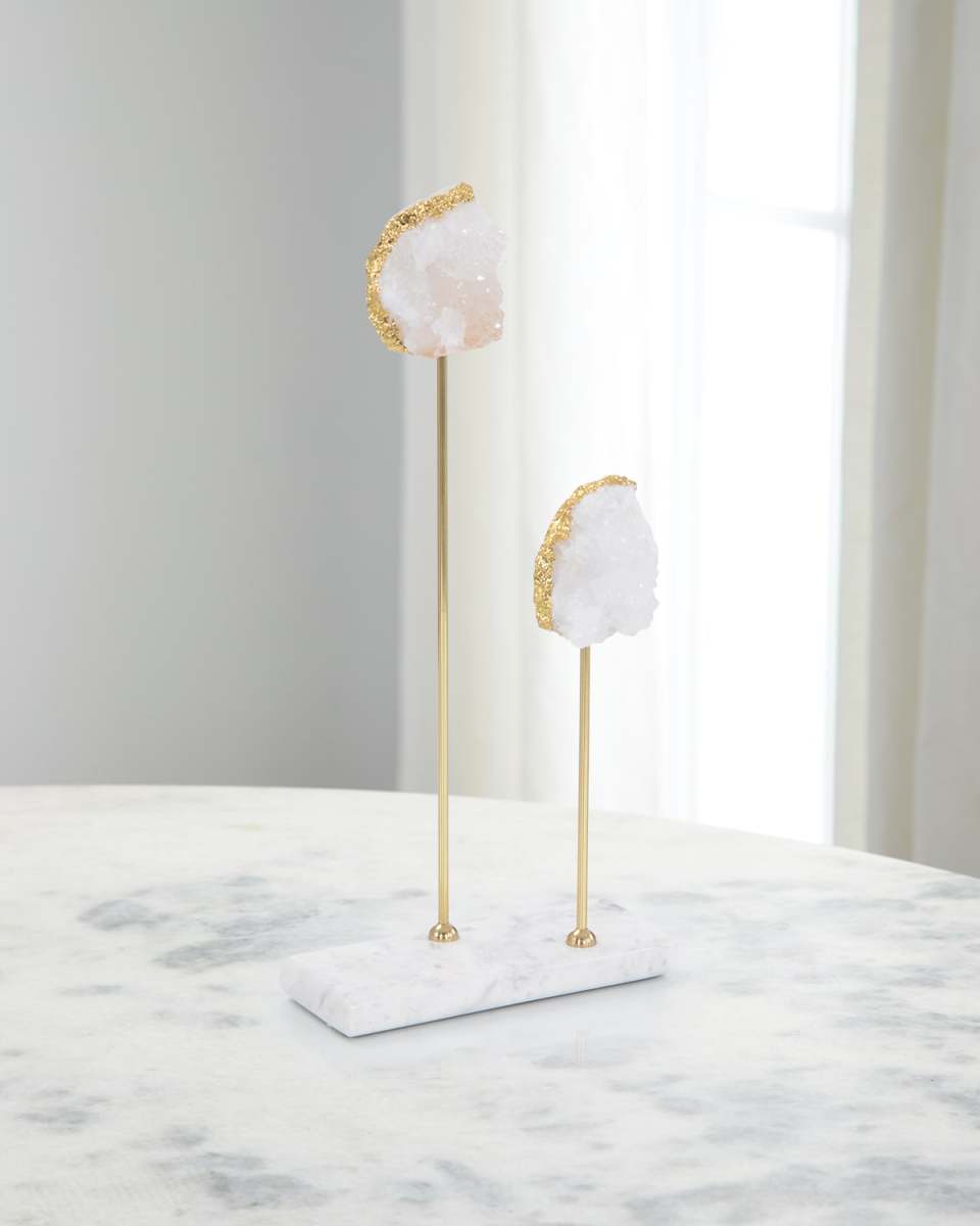 White Quartz Sculpture - 15"