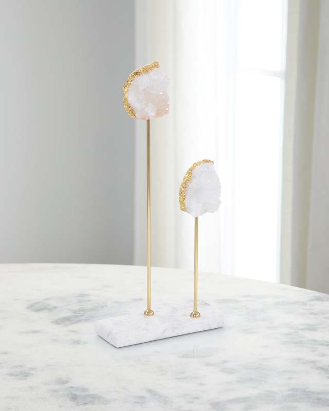 White Quartz Sculpture - 15"