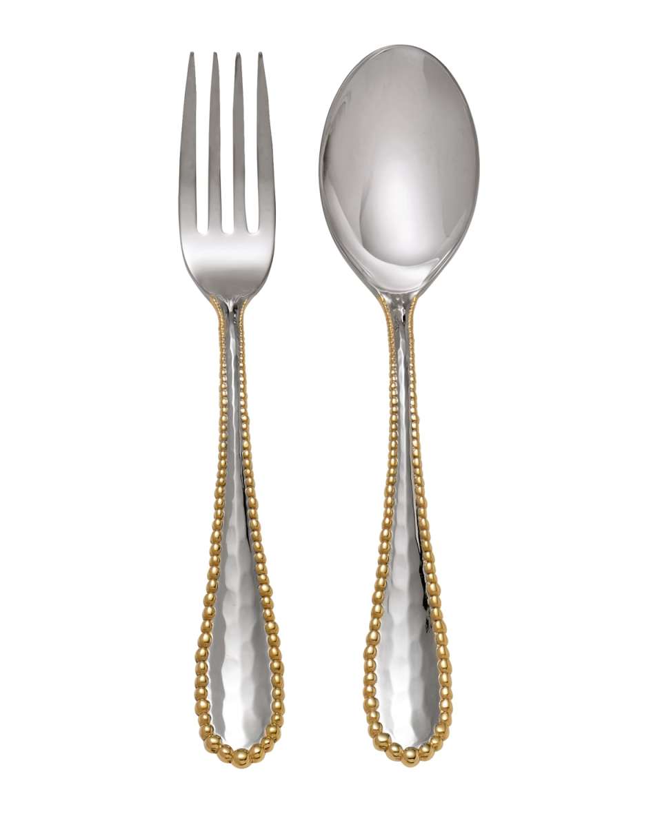 Molten Serving Set, Gold