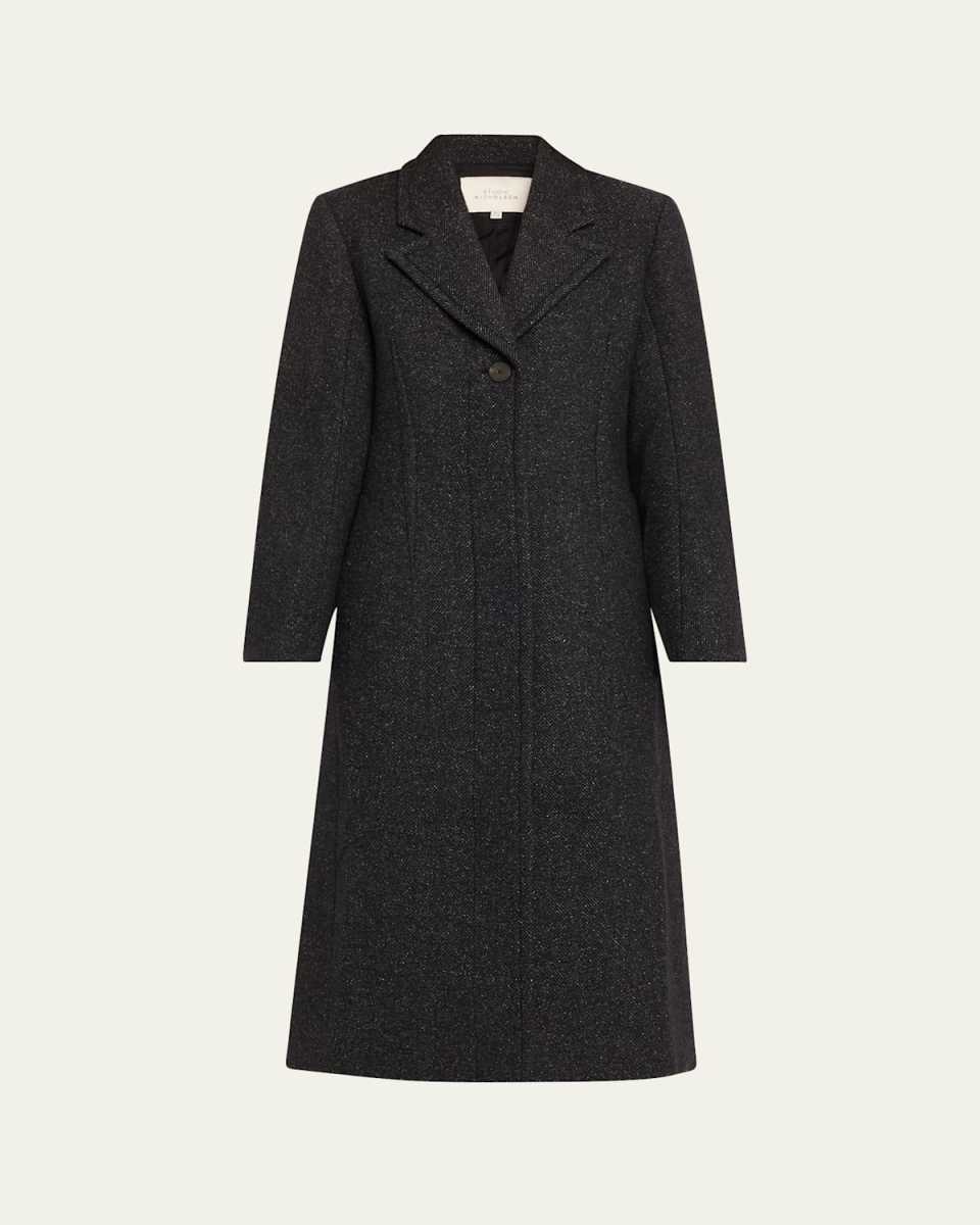 Tailored Wool-Blend Coat