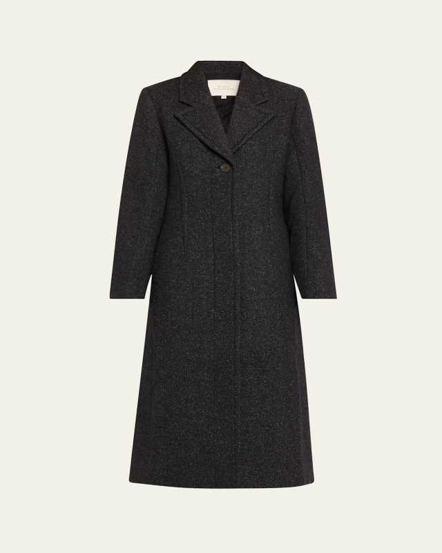 Tailored Wool-Blend Coat
