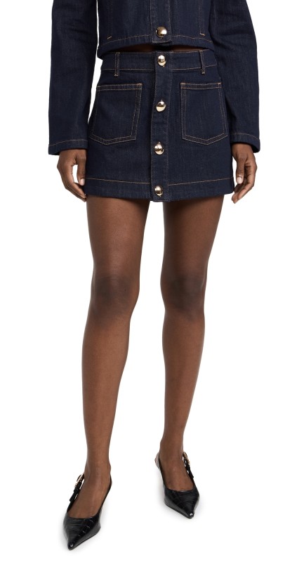 BARDOT Lorenzo Denim Mini Skirt Dark