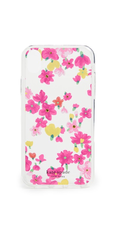 Kate Spade New York Jeweled Marker Floral XR iPhone Case Clear Multi