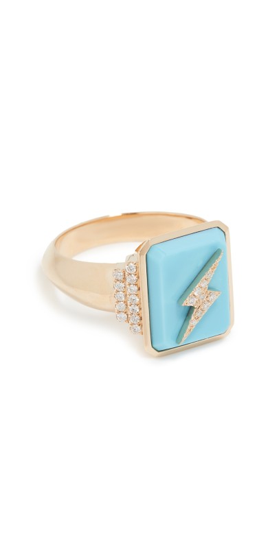 Sorellina Classic Signet Ring Pink Opal