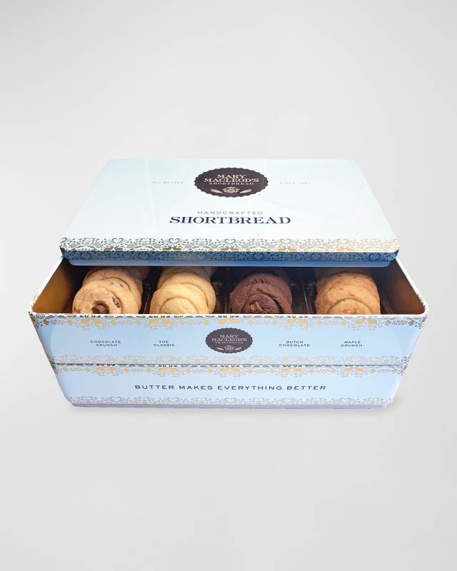 Variety Signature Cookie Tin, 2-Layer Tin of 48 Shortbread Cookies