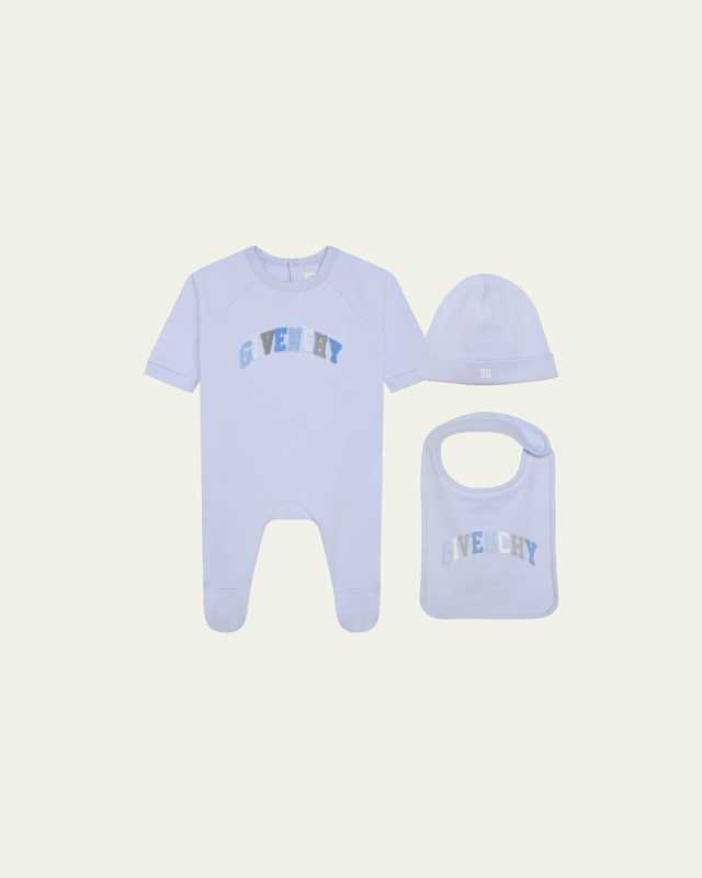 Boy's Multicolor Logo-Print 3-Piece Set, Size Newborn-9