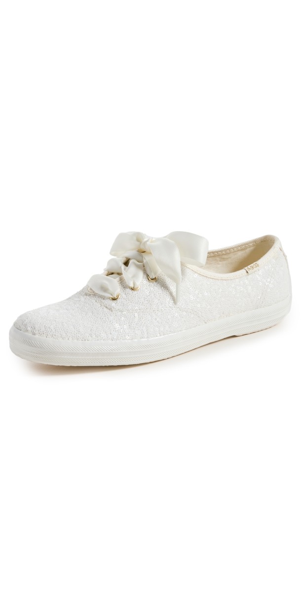 Keds Champion Celebration Sequins Sneakers Off White