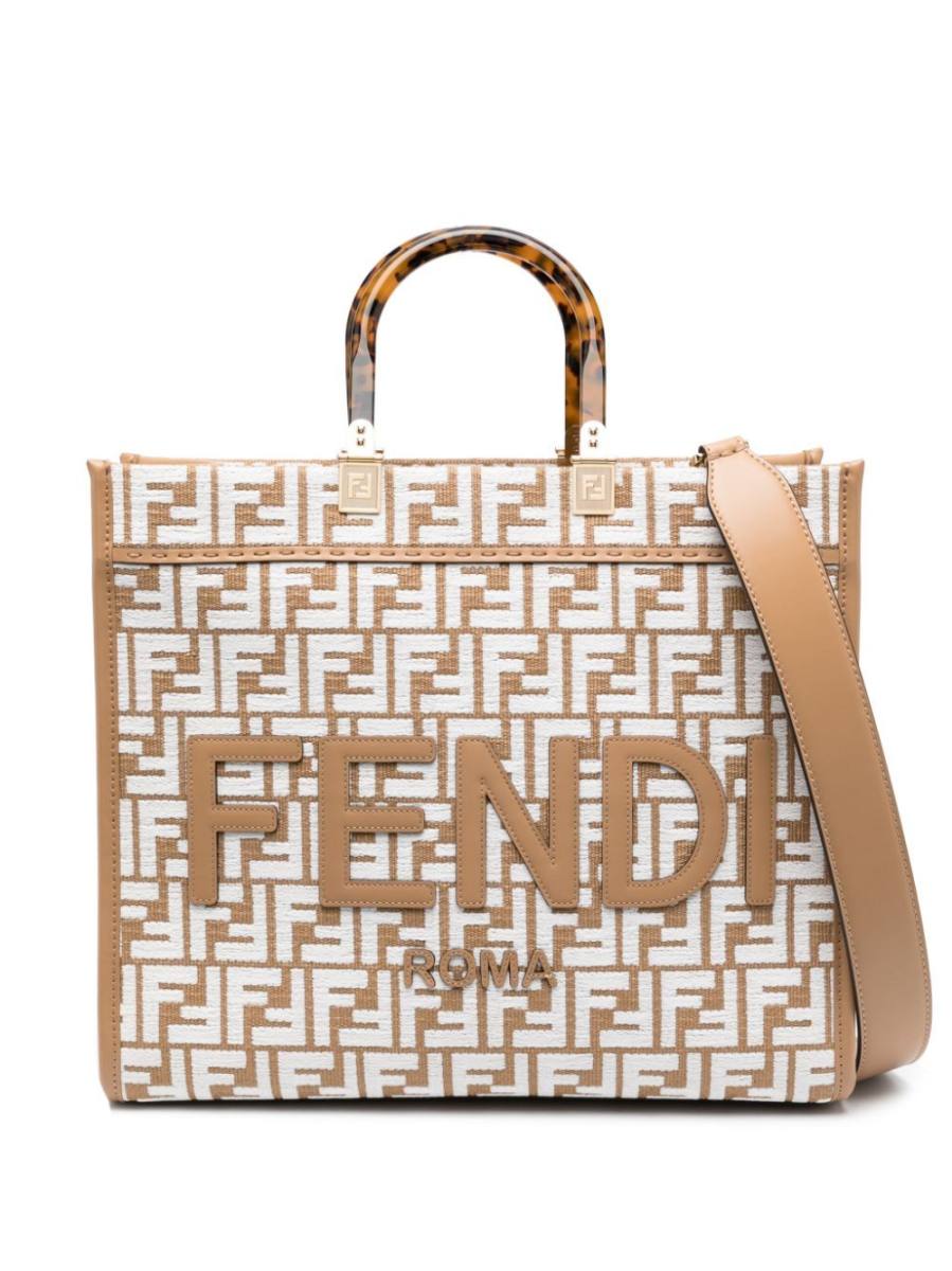 medium Sunshine raffia tote bag