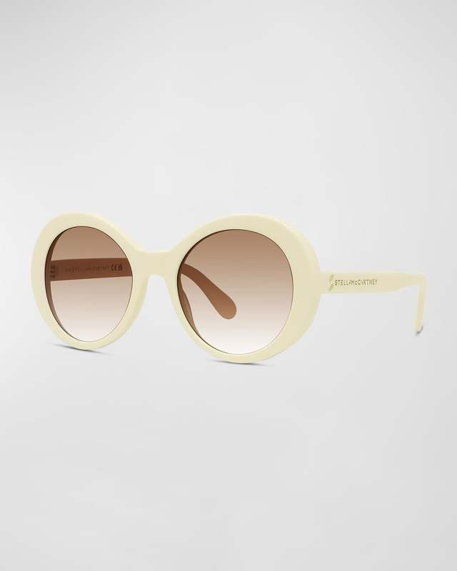 Oversized Plastic Round Sunglasses