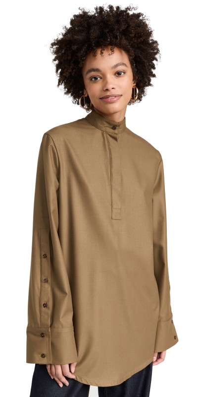 MMUSOMAXWELL Placket Top Brown