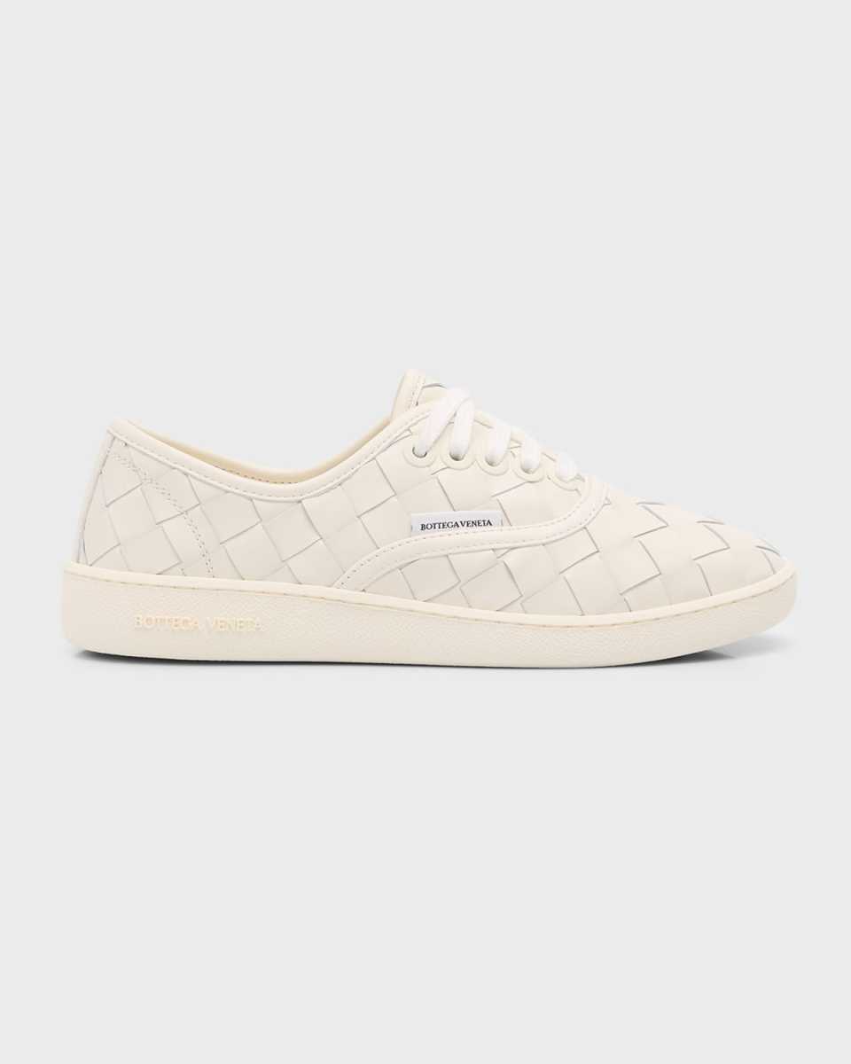 Sawyer Intrecciato Leather Low-Top Sneakers