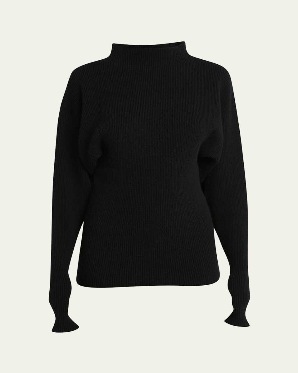 Darne Dolman-Sleeve Fitted-Waist Sweat