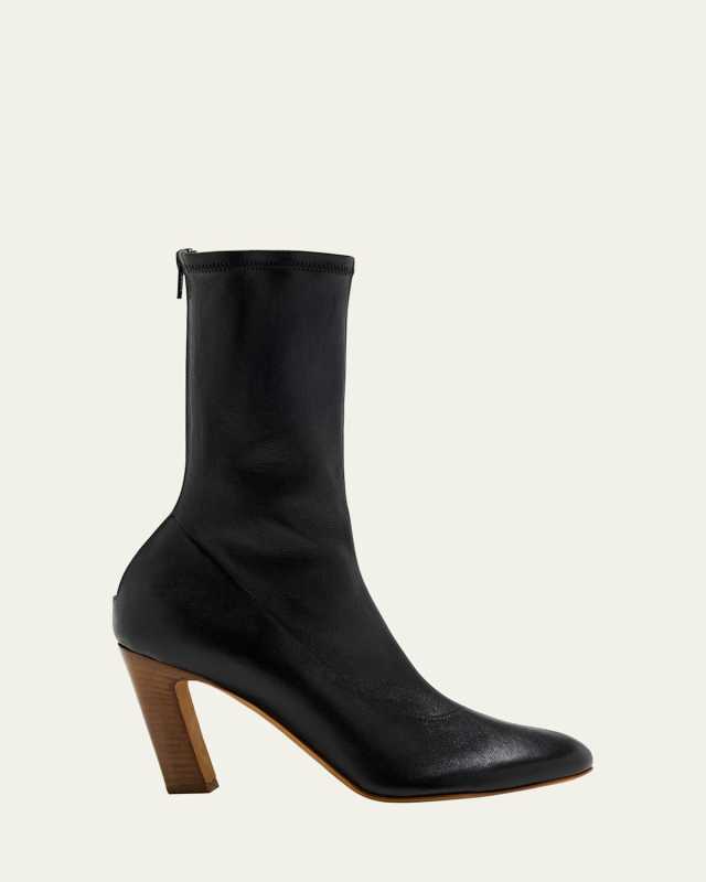 Apollo Calfskin Zip Mid Boots