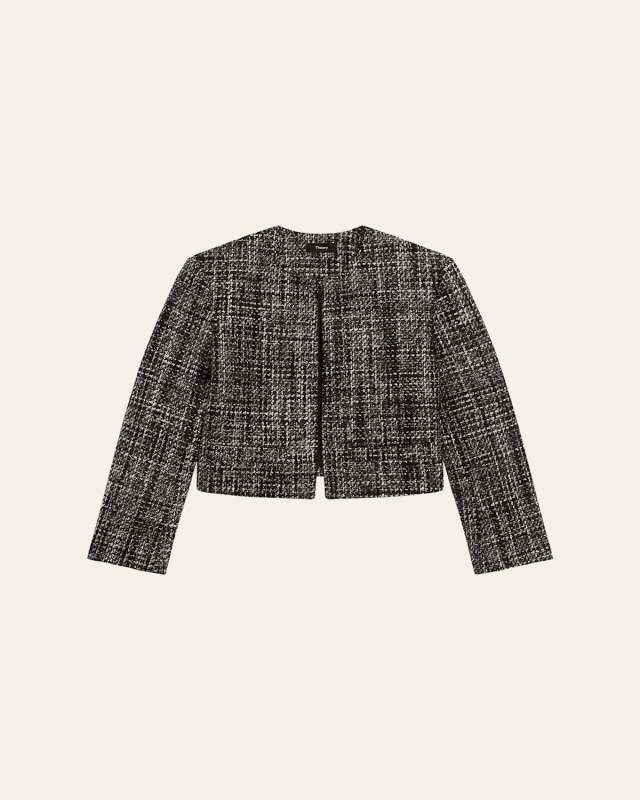 Tailored Melange Tweed Jacket