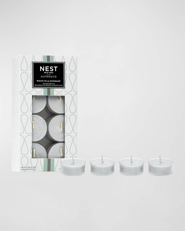 White Tea and Rosemary Alfresco Tealight Refill, 16 x 12 g