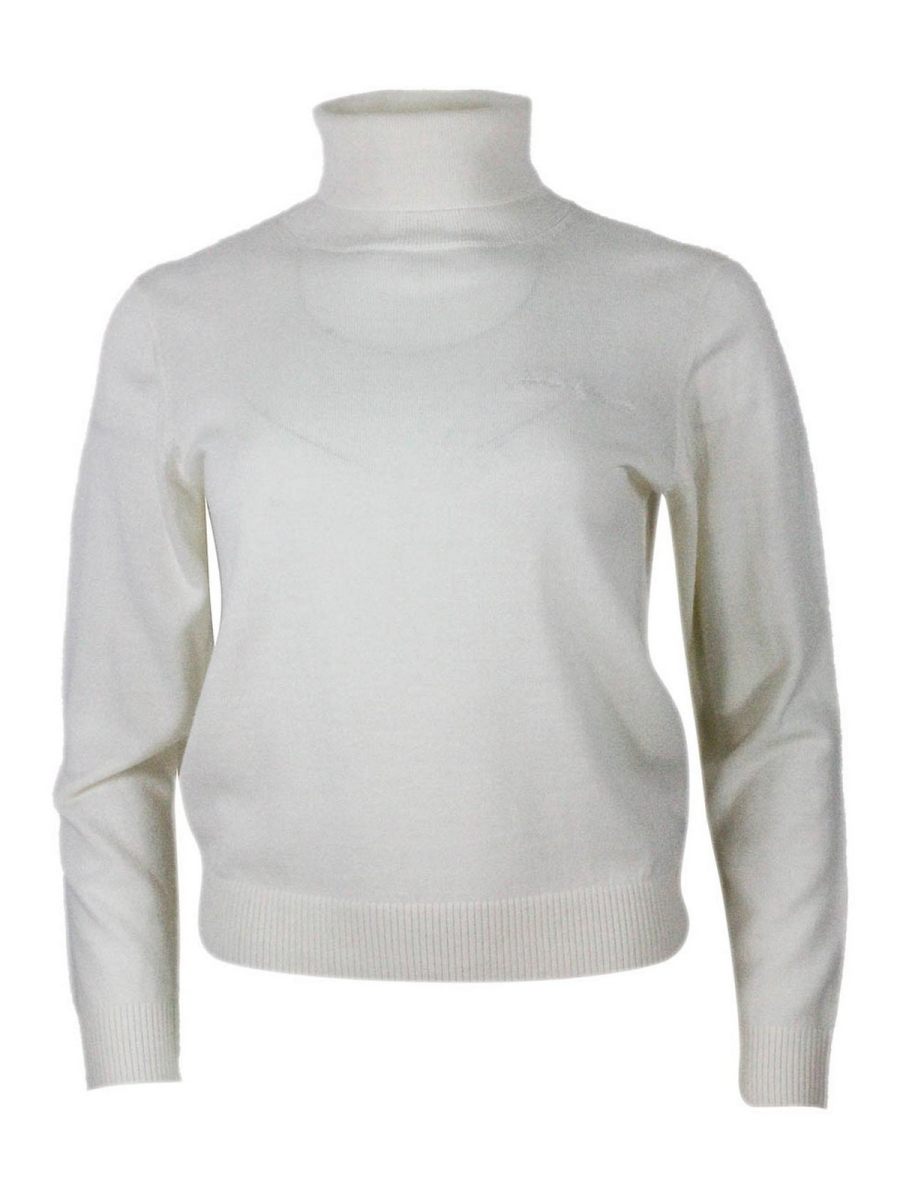 Armani Exchange Pull Col Rond - Crème