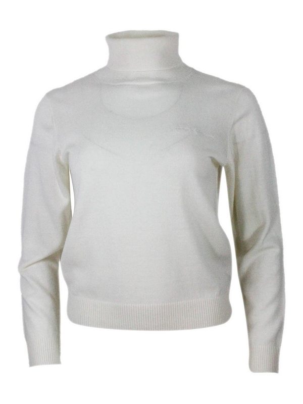 Armani Exchange Pull Col Rond - Crème