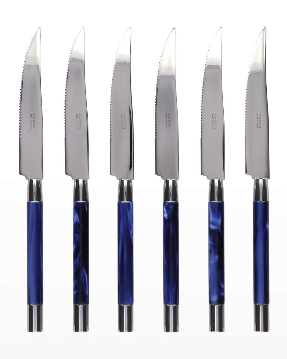 Conty 6-Piece Steak Knives, Blue